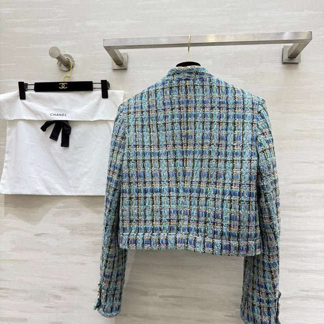 CHANEL 25S V-NECK TWEED KNIT CARDIGAN 354