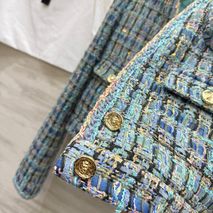 CHANEL 25S V-NECK TWEED KNIT CARDIGAN 354