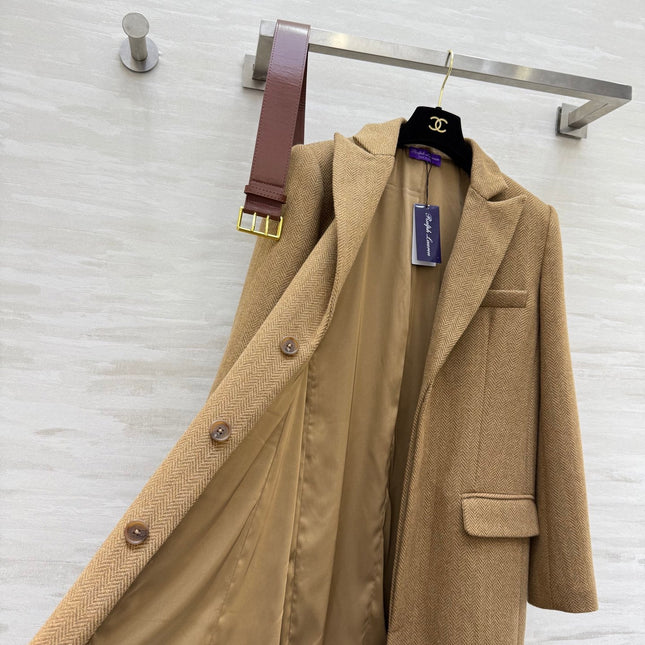 RALPH LAUREN LONG WOOL COAT STYLE 190