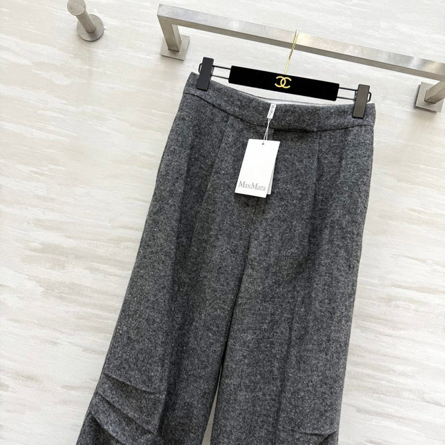 MAX MARA 25S WIDE-LEG KNIT PANTS 665256