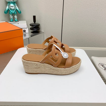 ITHEA 85 MM ESPADRILLE IN BRONZE BROWN CALFSKIN