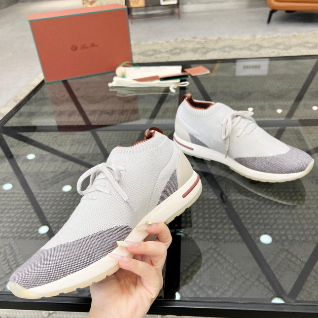 LP 360 LP FLEXY WALK SNEAKER WHITE AND GRAY WOOL