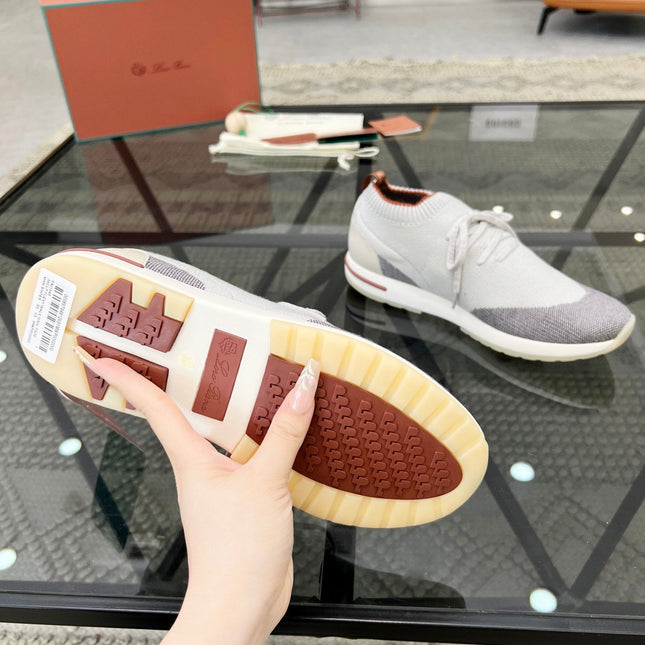 LP 360 LP FLEXY WALK SNEAKER WHITE AND GRAY WOOL