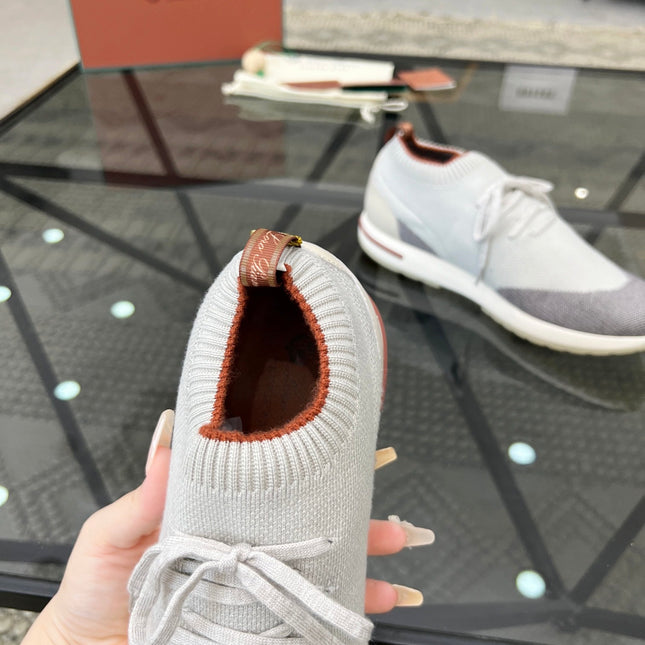 LP 360 LP FLEXY WALK SNEAKER WHITE AND GRAY WOOL