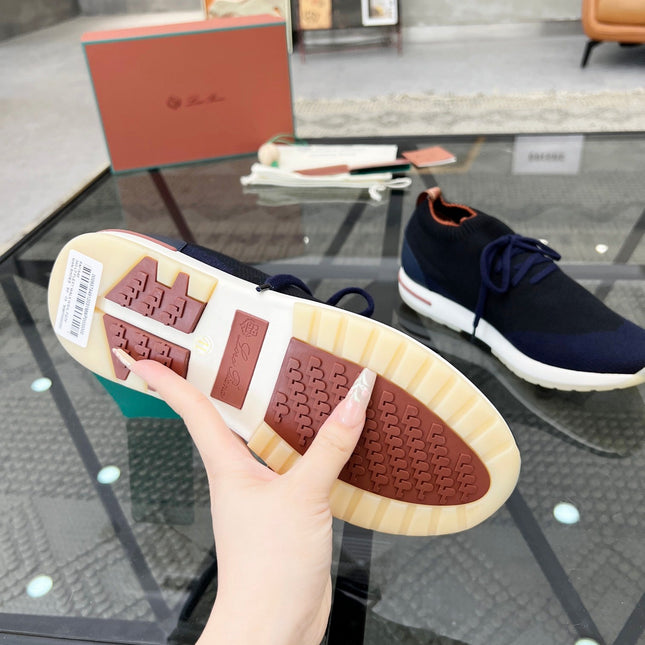 LP 360 LP FLEXY WALK SNEAKER NAVY AND BLACK WOOL