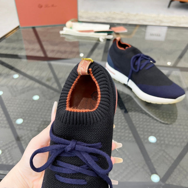 LP 360 LP FLEXY WALK SNEAKER NAVY AND BLACK WOOL