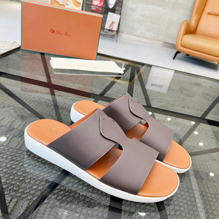 LP CROSSOVER SLIPPERS CHOCOLATE CALFSKIN