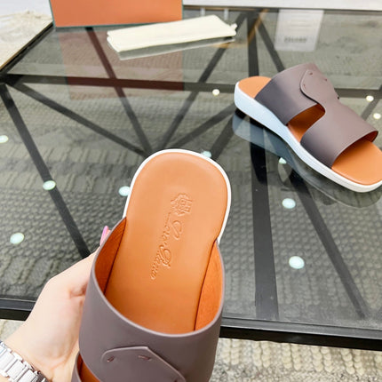 LP CROSSOVER SLIPPERS CHOCOLATE CALFSKIN