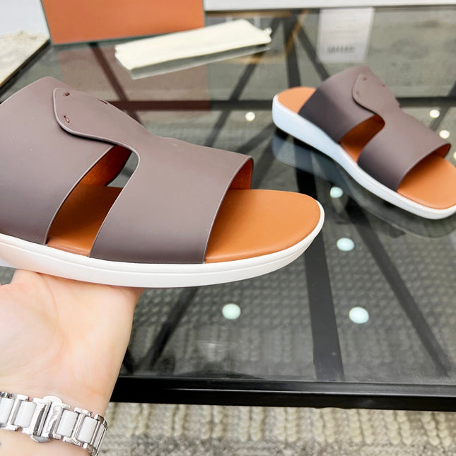 LP CROSSOVER SLIPPERS CHOCOLATE CALFSKIN