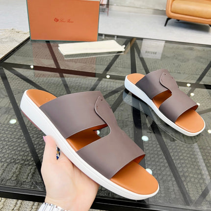 LP CROSSOVER SLIPPERS CHOCOLATE CALFSKIN