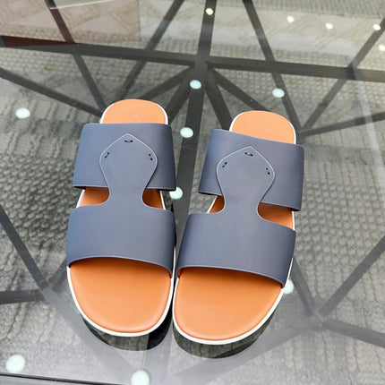 LP CROSSOVER SLIPPERS NAVY CALFSKIN