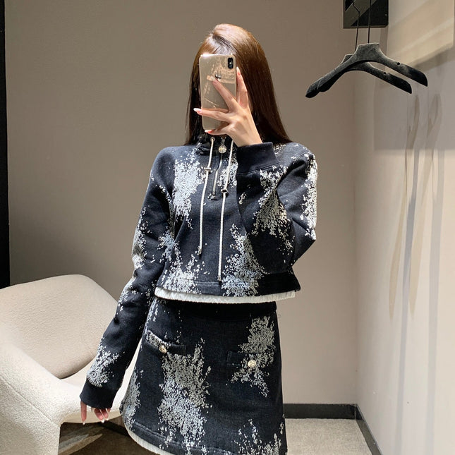 CHANEL 25S SWEATSHIRT SKIRT SET STYLE 188