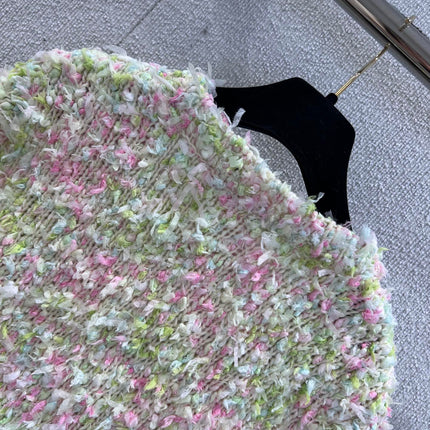 CHANEL 25S KNITTED WOOL COAT 232215