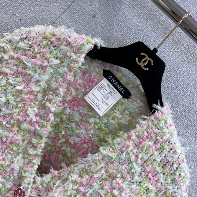 CHANEL 25S KNITTED WOOL COAT 232215