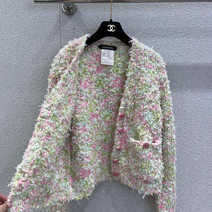 CHANEL 25S KNITTED WOOL COAT 232215