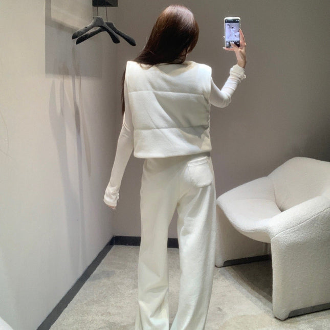 CHANEL 25S KNIT BLAZER AND DRAWSTRING PANTS SET 388