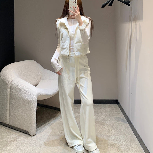 CHANEL 25S KNIT BLAZER AND DRAWSTRING PANTS SET 388