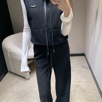 CHANEL 25S KNIT BLAZER AND DRAWSTRING PANTS SET 387