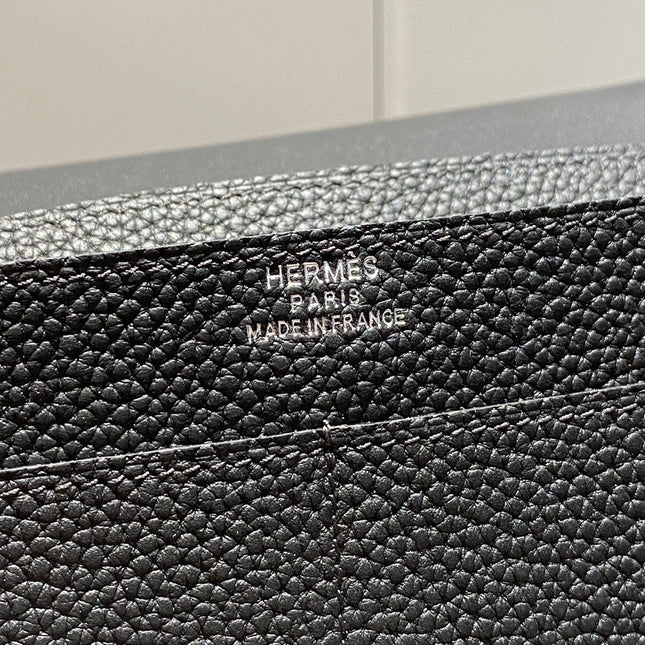 TOGO PASSPORT HOLDER 20 IN BLACK CALFSKIN