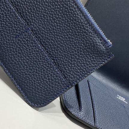 TOGO PASSPORT HOLDER 20 IN NAVY BLUE CALFSKIN