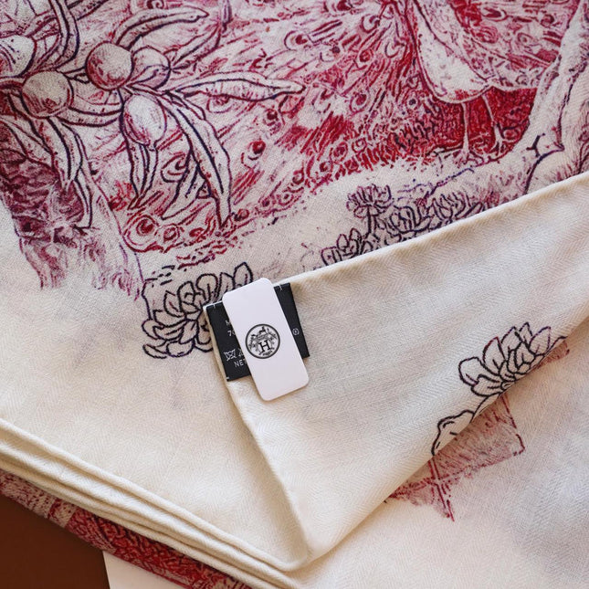 SCARF 140 IN ROSE PINK SILK