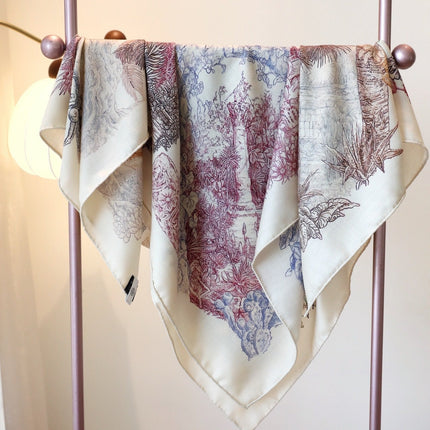 SCARF 140 IN COLORFUL SILK