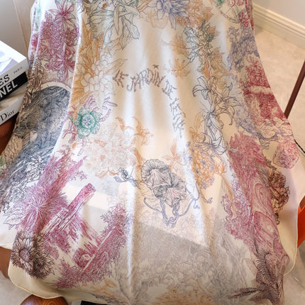 SCARF 140 IN COLORFUL SILK