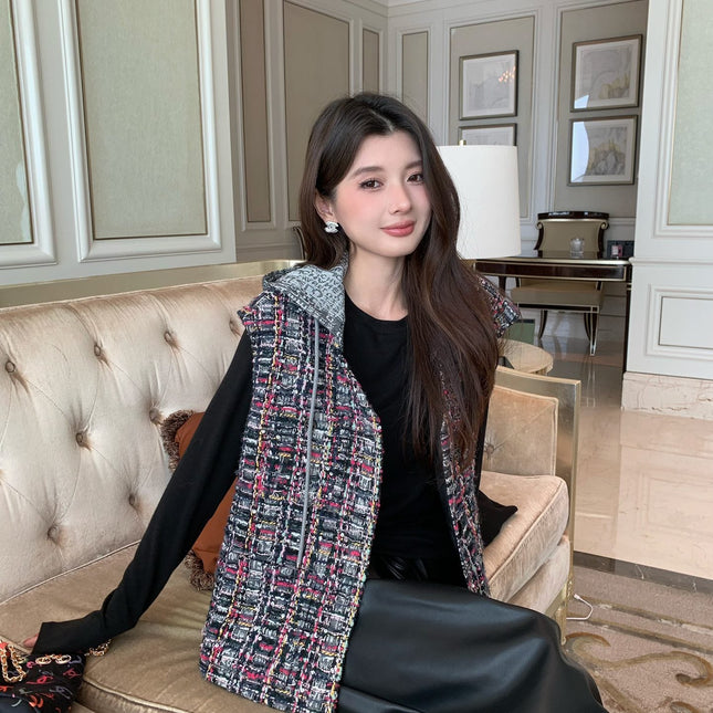 CHANEL 25S ROUND NECK TWEED VEST STYLE 152