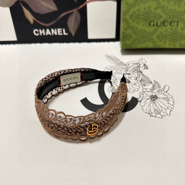 HAIRBAND IN BROWN LACE 295829