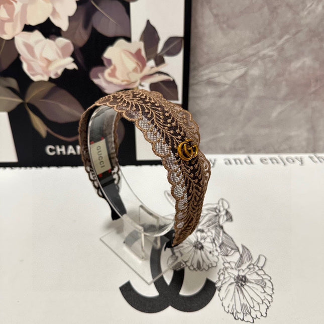 HAIRBAND IN BROWN LACE 295829