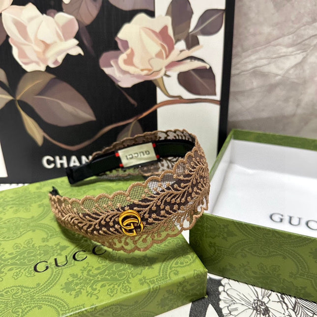 HAIRBAND IN BROWN LACE 295829