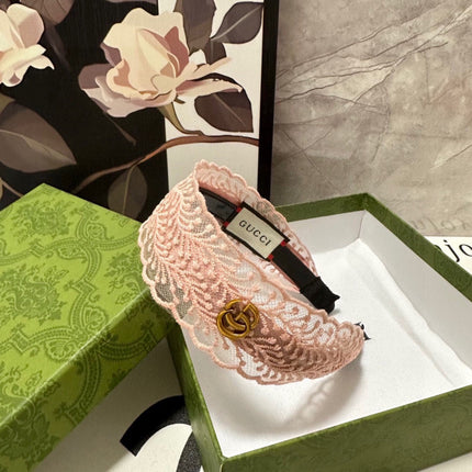 HAIRBAND IN LIGHT PINK LACE 295831