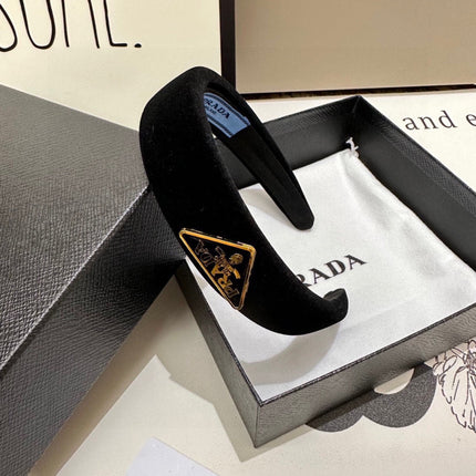 THICK HEADBAND IN BLACK VELVET 299364