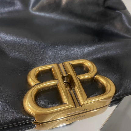 MONACO SLING BAG 27 IN BLACK SOFT LAMBSKIN