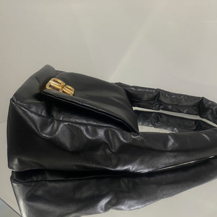 MONACO SLING BAG 27 IN BLACK SOFT LAMBSKIN