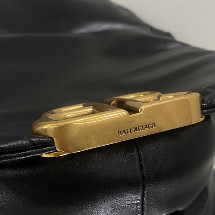 MONACO SLING BAG 27 IN BLACK SOFT LAMBSKIN