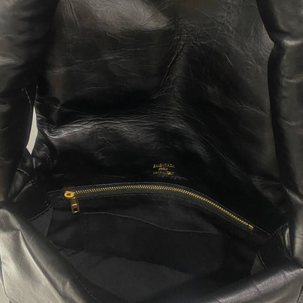 MONACO SLING BAG 27 IN BLACK SOFT LAMBSKIN