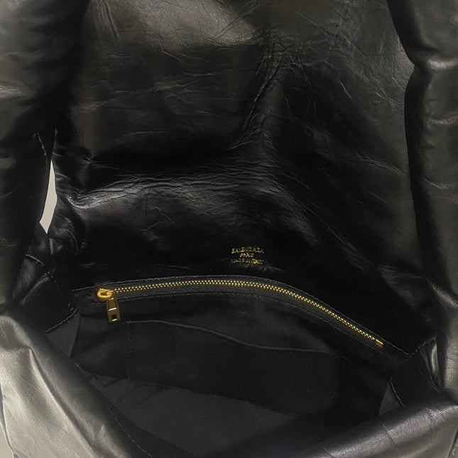 MONACO SLING BAG 27 IN BLACK SOFT LAMBSKIN