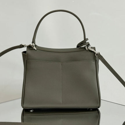 RODEO MINI BAG 22 IN KHAKI GREEN SMOOTH CALFSKIN SILVER HARDWARE
