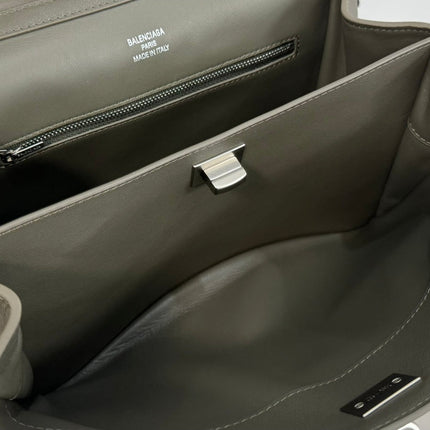 RODEO SMALL BAG 29 IN KHAKI GREEN SMOOTH CALFSKIN SILVER HARDWARE