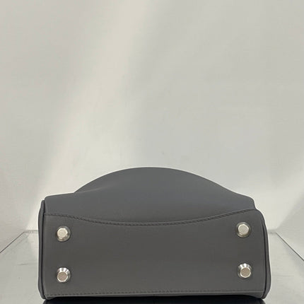 RODEO MINI BAG 22 IN GREY SMOOTH CALFSKIN SILVER HARDWARE