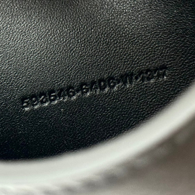 DOWNTOWN M CROSSBODY BAG 32 IN BLACK SOFT LAMBSKIN