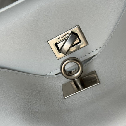 RODEO MINI BAG 22 IN WHITE SMOOTH CALFSKIN SILVER HARDWARE