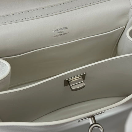 RODEO MINI BAG 22 IN WHITE SMOOTH CALFSKIN SILVER HARDWARE