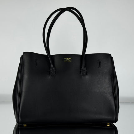 BEL AIR CARRY ALL BAG 29 IN BLACK NAPPA LAMBSKIN GOLD HARDWARE