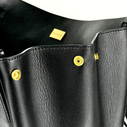 BEL AIR CARRY ALL BAG 29 IN BLACK NAPPA LAMBSKIN GOLD HARDWARE