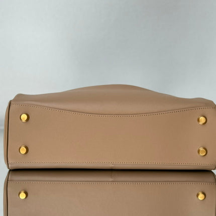 RODEO MEDIUM BAG 35 IN CAMEL BEIGE SMOOTH CALFSKIN GOLD HARDWARE