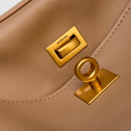 RODEO MEDIUM BAG 35 IN CAMEL BEIGE SMOOTH CALFSKIN GOLD HARDWARE