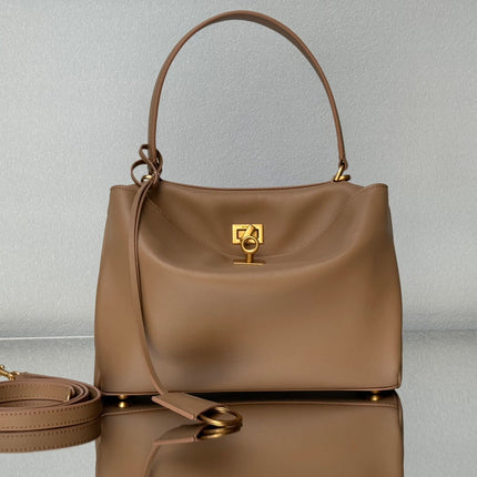 RODEO MEDIUM BAG 35 IN CAMEL BEIGE SMOOTH CALFSKIN GOLD HARDWARE