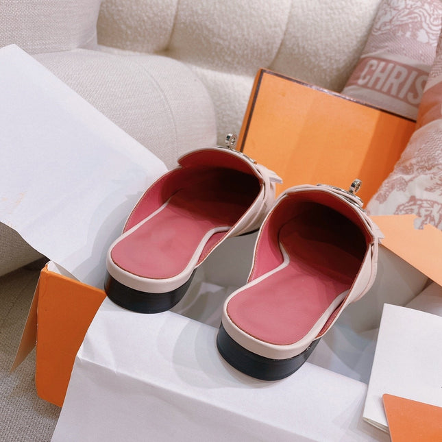 0Z Mule Fringed Light Pink